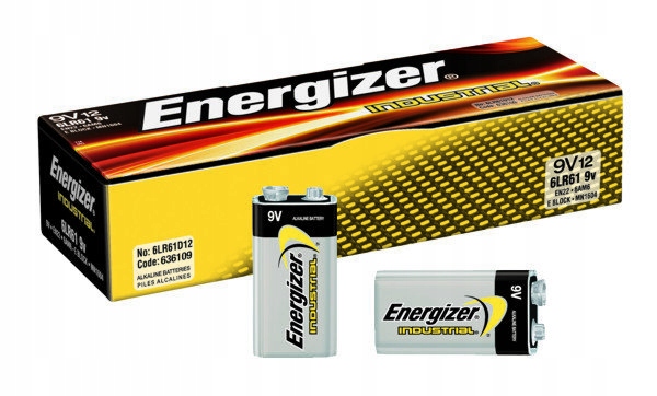 Baterie alkaliczne Energizer 9V E-Block 522 12 szt