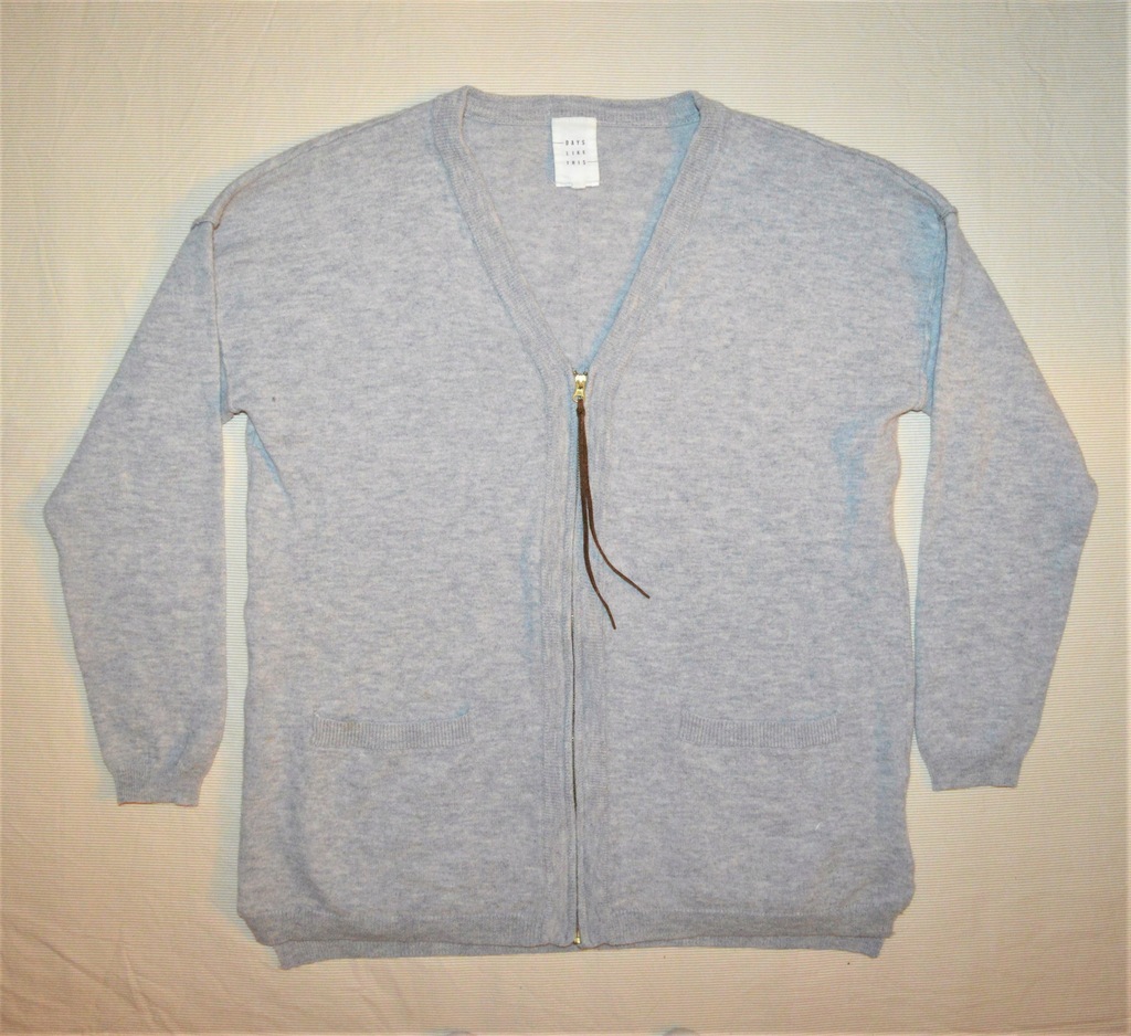 DAYS LIKE THIS SWETER KARDIGAN 100% MERINO WOOL M