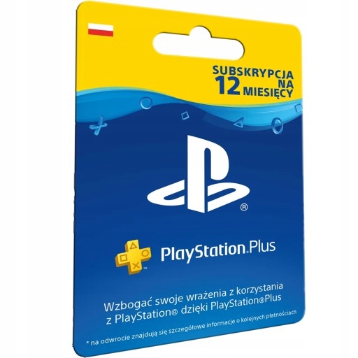 Roczna subskrypcja na usługę Sony PlayStation Plus