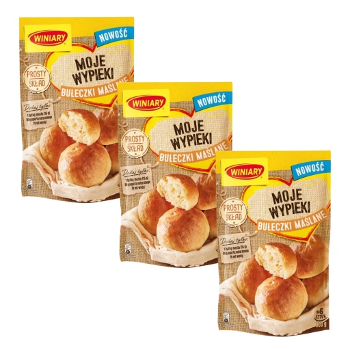 WINIARY Bułeczki maślane, 300g x 3