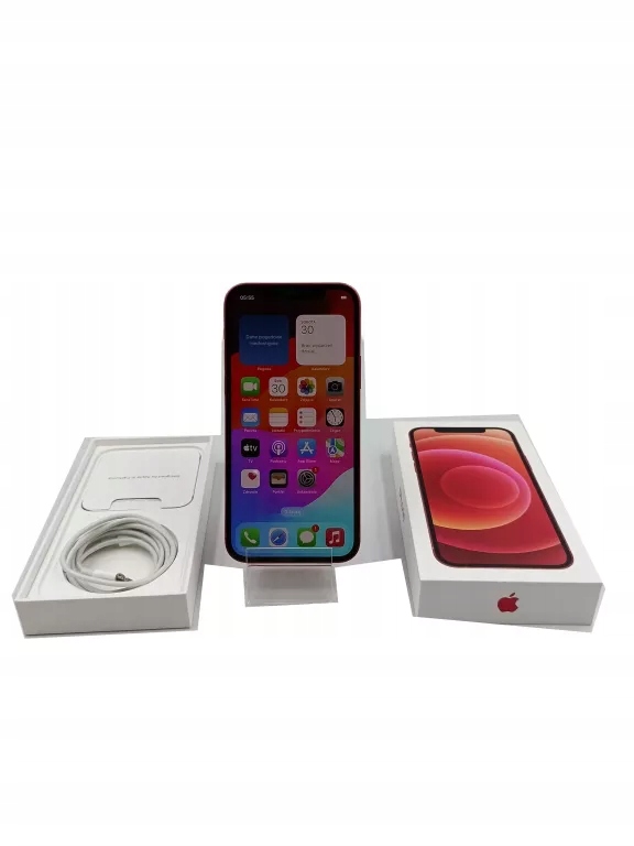 TELEFON APPLE IPHONE 12 128GB 87% CZERWONY