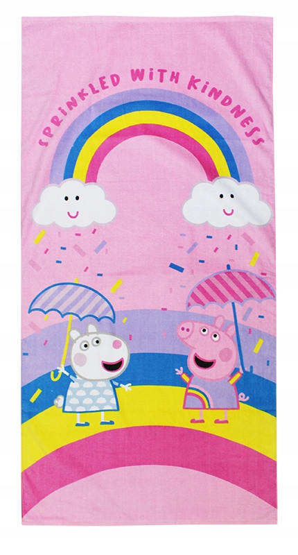 Ręcznik dziecięcy kapielowy plażowy 70x140cm 100% bawełna Świnka Peppa