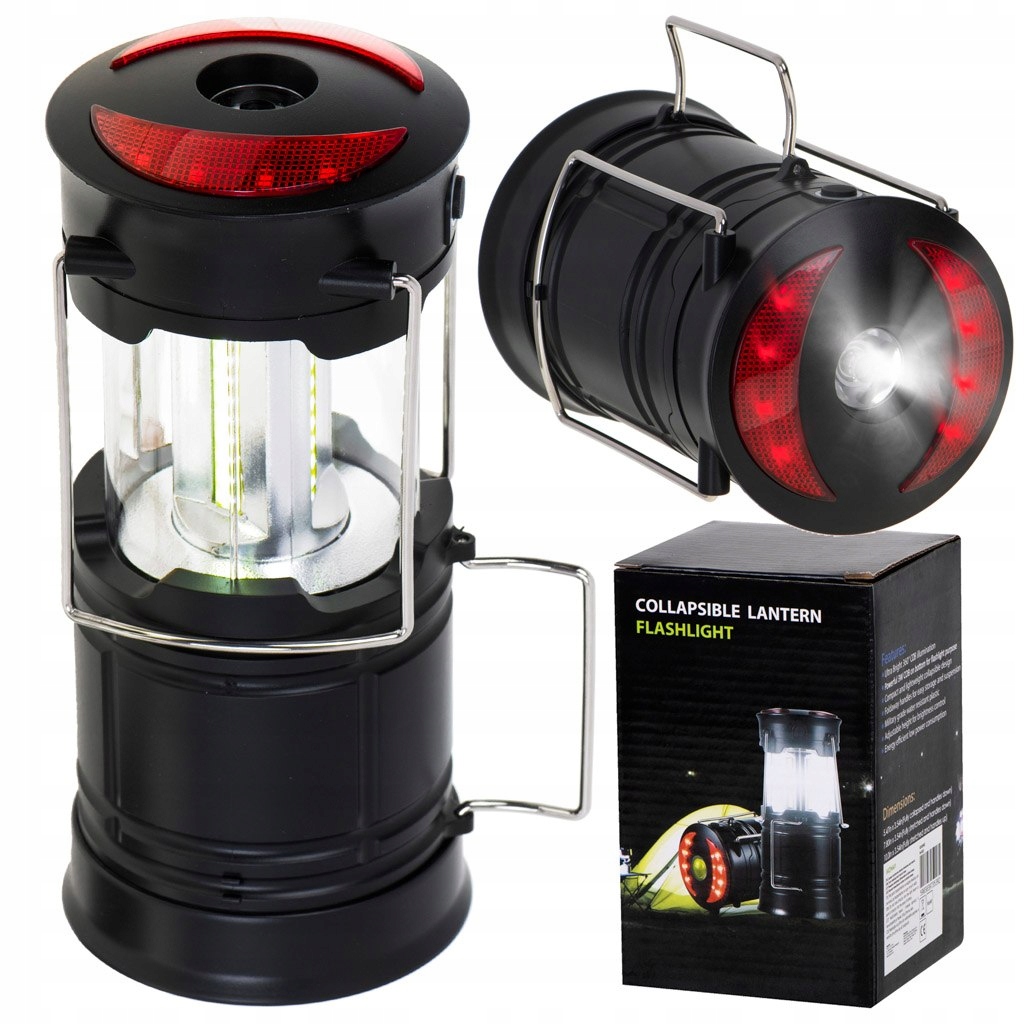 TURYSTYCZNA LAMPA LATARKA BIWAKOWA POD NAMIOT LED