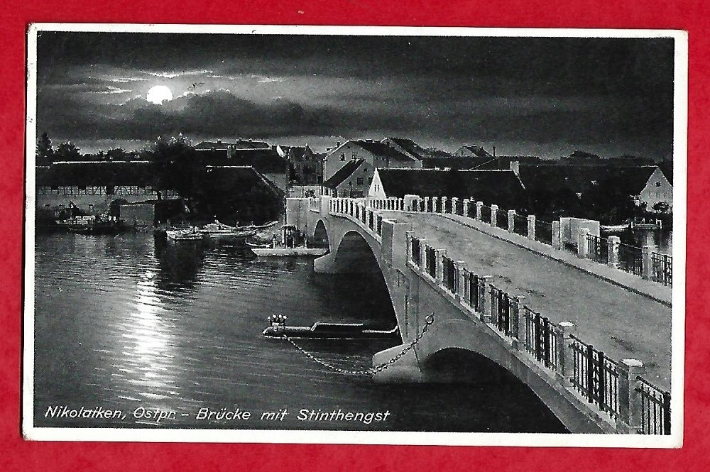 Mikołajki Nikolaiken, most z Stinthengst / 1937 r.