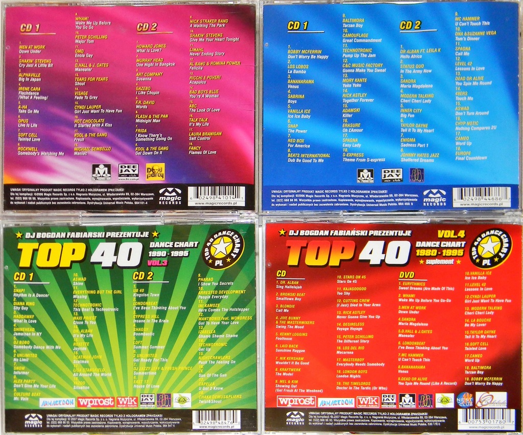 Купить Топ-40 танцевальных чартов, том 1–6 + MIX / Magic Records.: отзывы, фото, характеристики в интерне-магазине Aredi.ru