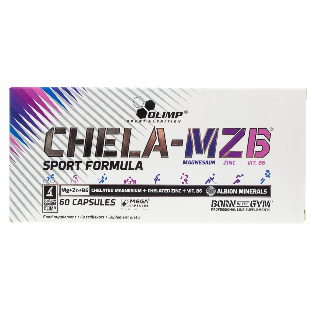 OLIMP CHELA MZB SPORT 60kaps MAGNEZ CYNK B6 ZMA