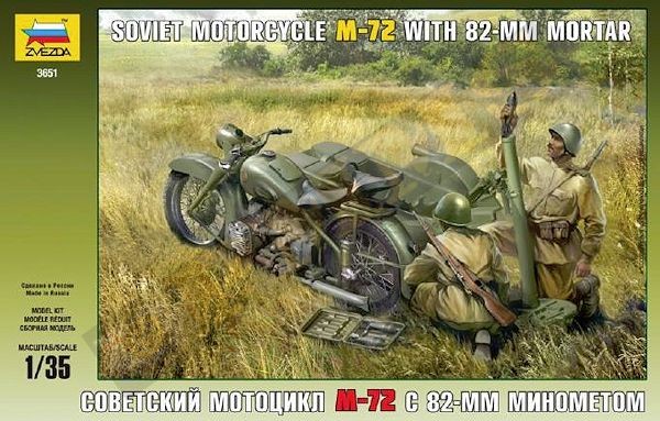 ZVEZDA Soviet Motorcycle M-72 with