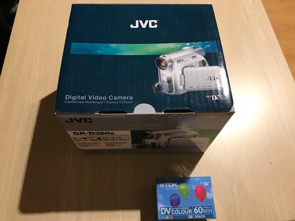 Kamera JVC GR-D360E miniDV kasety Fabrycznie Now