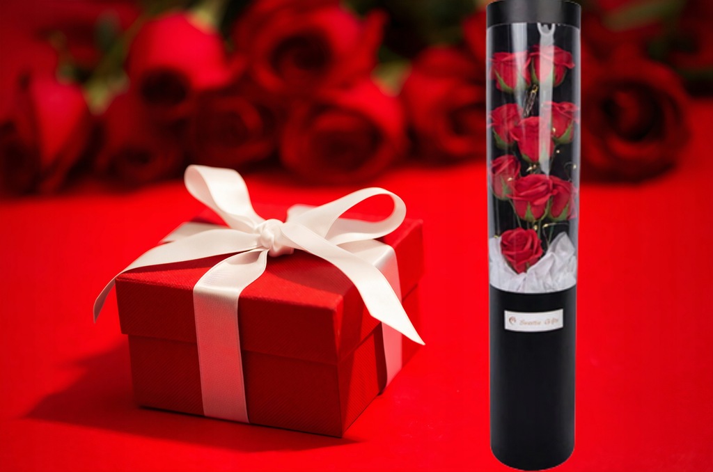 Купить Коробка для цветов ETERNAL ROSE ко ДНЮ ВАЛЕНТИНА LED 50 СМ: отзывы, фото, характеристики в интерне-магазине Aredi.ru