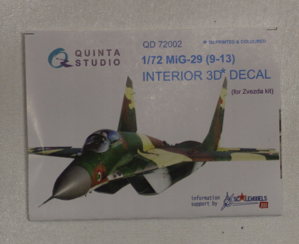 () Quinta Studio MiG-29 9-13 interior 3D decal