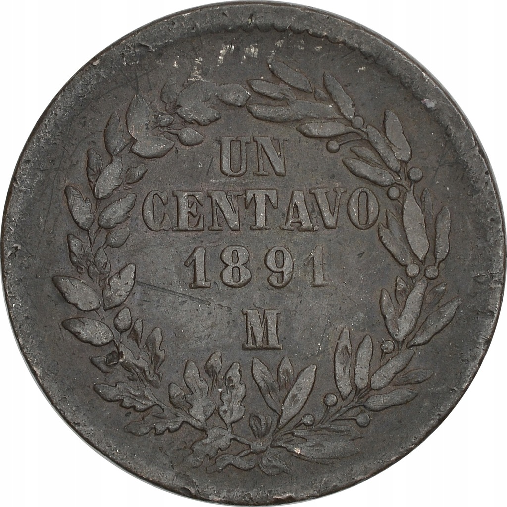 9.MEKSYK, 1 CENTAVO 1891 Mo