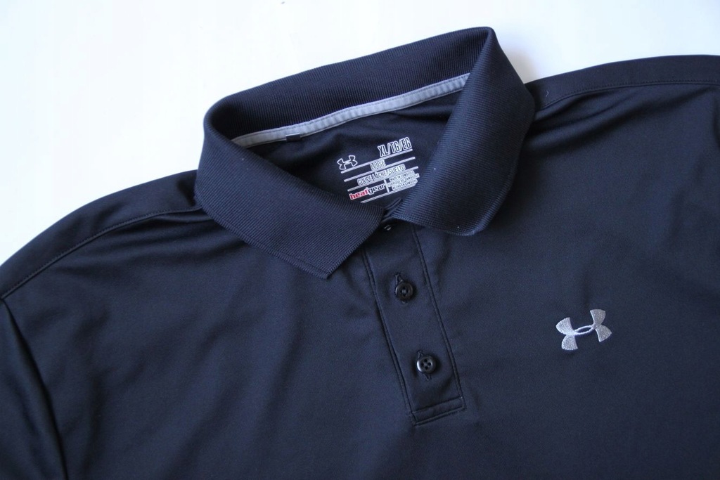 UNDER ARMOUR__CZARNA KOSZULKA POLO LOOSE__XL