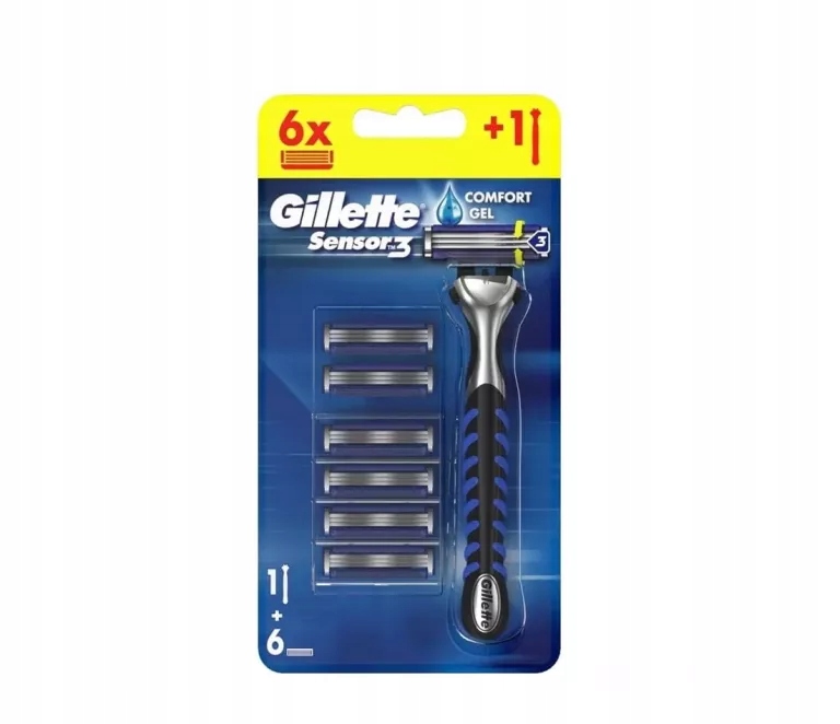 GILLETTE SENSOR 3 MASZYNKA I 6 WKŁADÓW