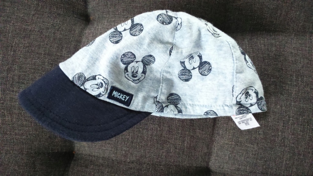 Disney czapka z daszkiem Mickey r. 80-86, 12-18 m