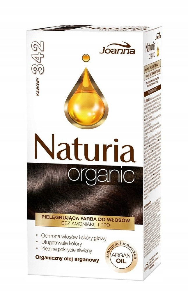 Joanna Naturia Organic Farba nr 342 Kawowy 1 op.