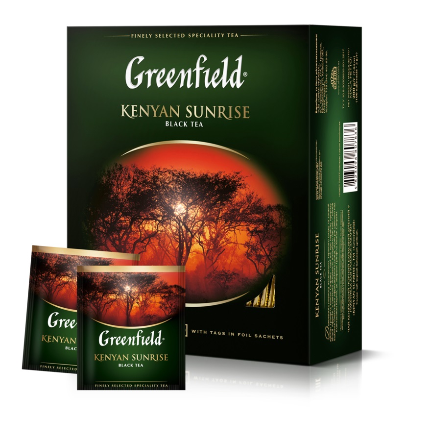 Herbata czarna Greenfield Kenyan Sunrise 100 x 2g - 12341717260 ...