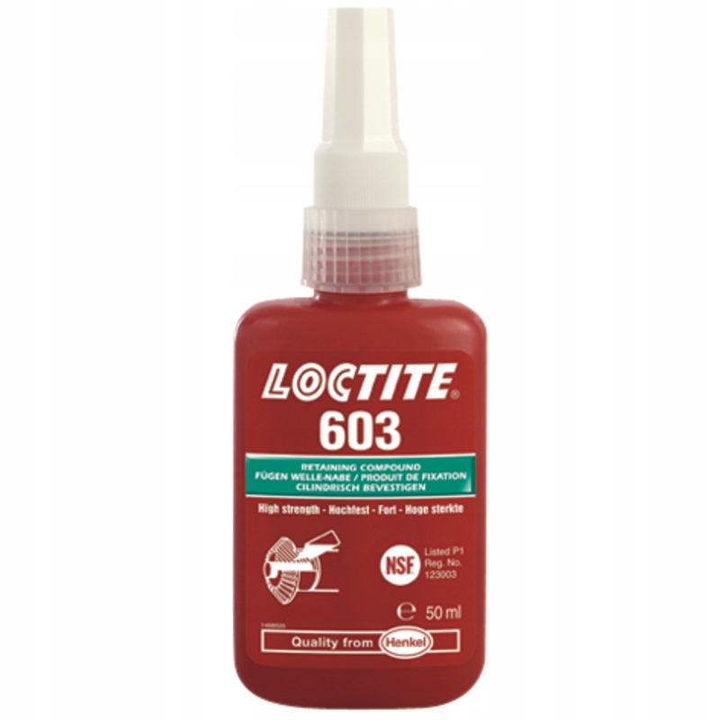 Środek mocujący 603 do tulei i łożysk, 50 ml