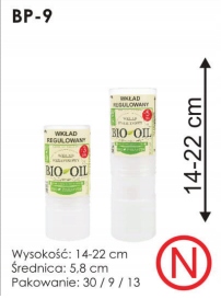 Wkład do zniczy regulowany Bio Oil 3 dni 14-22cm