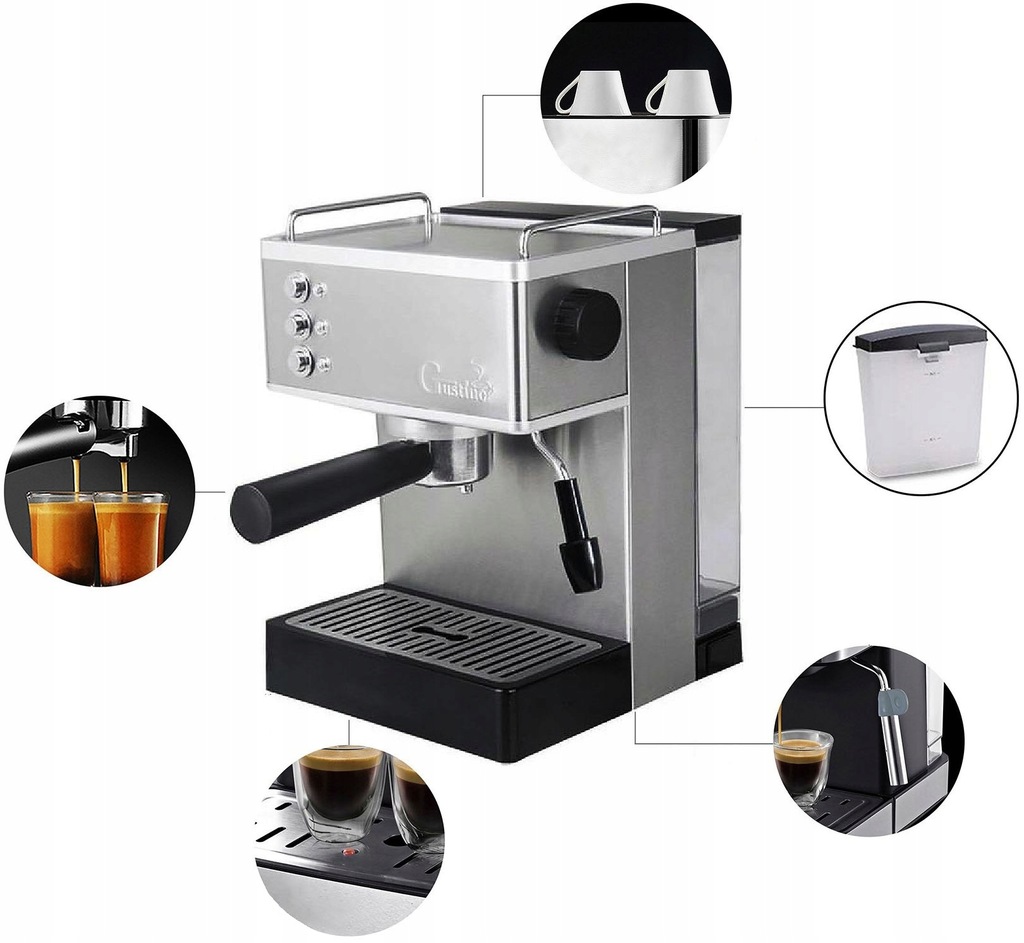 Купить КОФЕМАШИНА ДАВЛЕНИЯ 1050Вт 19бар: отзывы, фото и характеристики ...