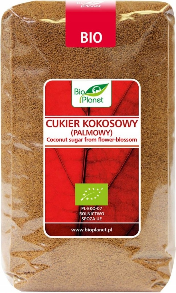 CUKIER KOKOSOWY (PALMOWY) BIO 1 kg - BIO PLANET