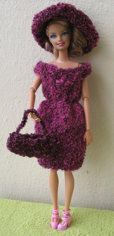 RÓŻOWA MISIOWA - Strój dla Barbie - hand made