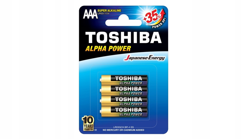 Bateria AAA TOSHIBA Alpha Power 4szt 1.5V