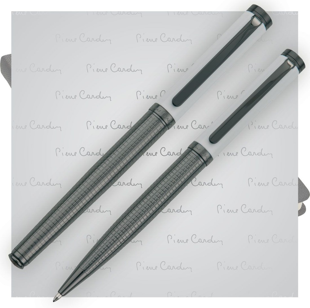 Zestaw piśmienniczy długopis i pióro kulkowe MARIGNY Pierre Cardin biały