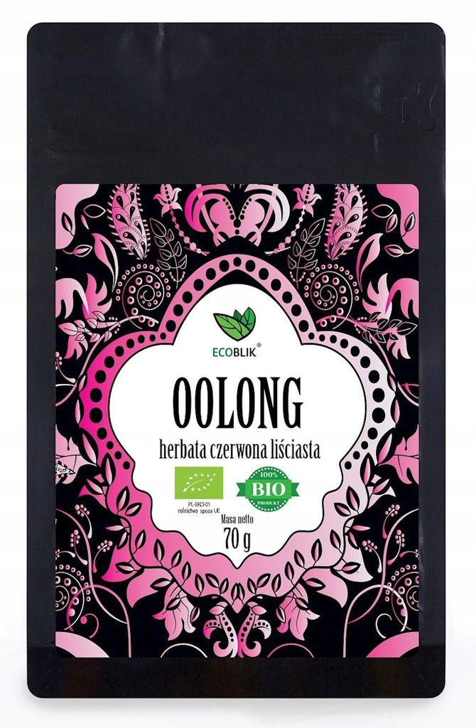 HERBATA CZERWONA OOLONG BIO 70g ECOBLIK