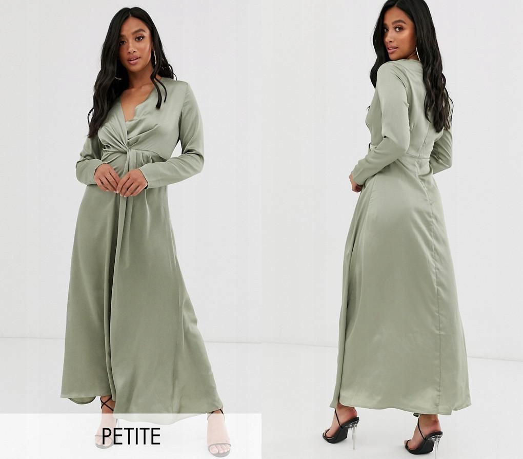 PRETTYLITTLETHING PETITE ZIELONA SUKNIA MAXI (36)