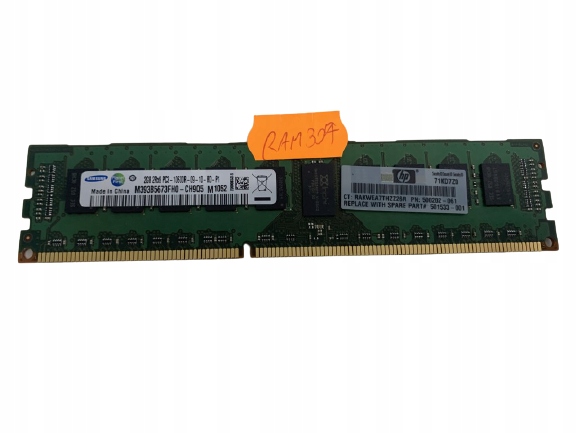 SAMSUNG 2GB 2RX8 PC3-10600R-09-10-B0-P1 RAM307