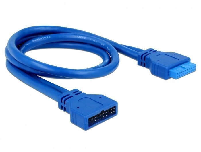 DeLOCK 82943 kabel USB 0,45 m Niebieski