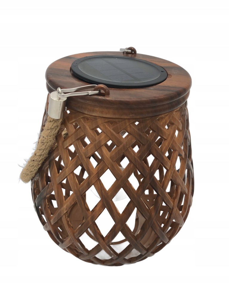 Gadgy Lampa Solarna Lampion Ogrodowy Ratan 1 szt