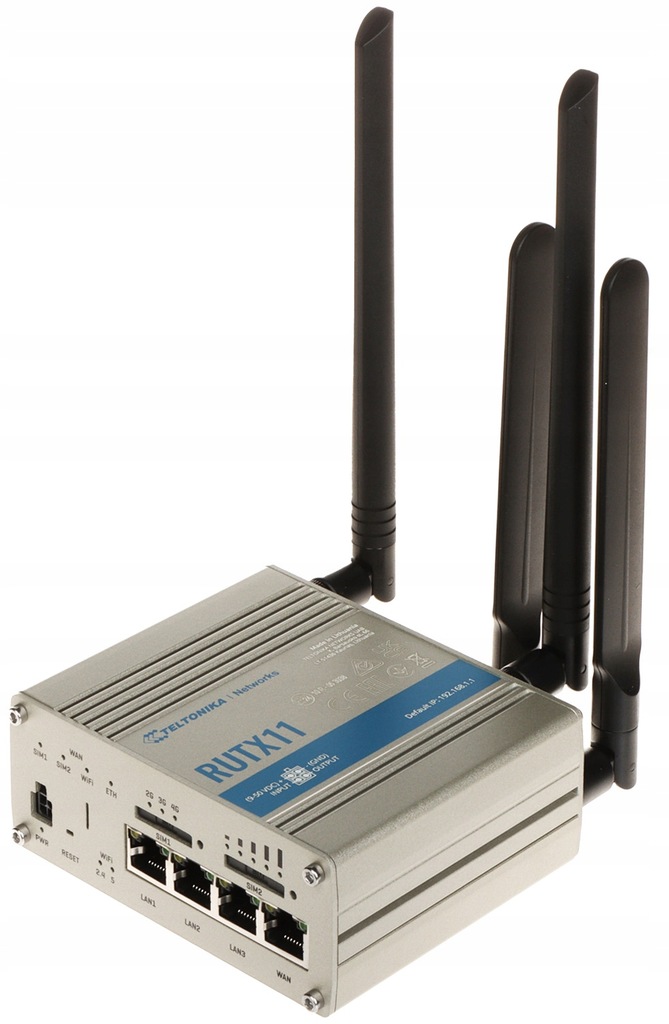 PUNKT DOSTĘPOWY 4G LTE +ROUTER RUTX11 Dual SIM Bluetooth BLE, Wi-Fi 5, 2.4