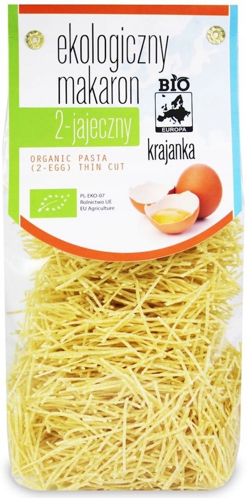 MAKARON (2-JAJECZNY) KRAJANKA BIO 250 g - BIO EURO