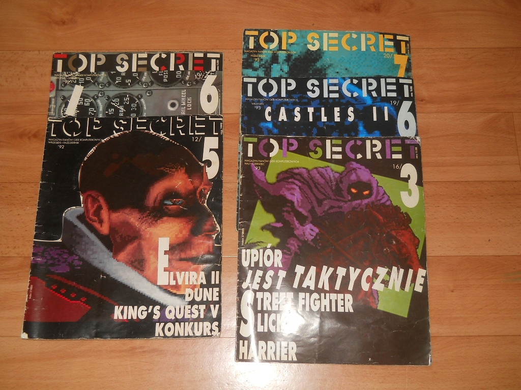 TOP SECRET - 5 NUMERÓW - Amiga, Atari