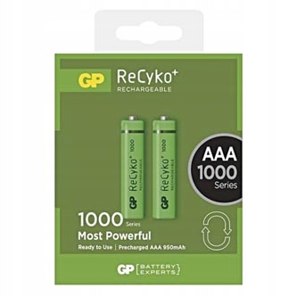 2 x akumulatork AAA R03 GP ReCyko+ 1000 Series