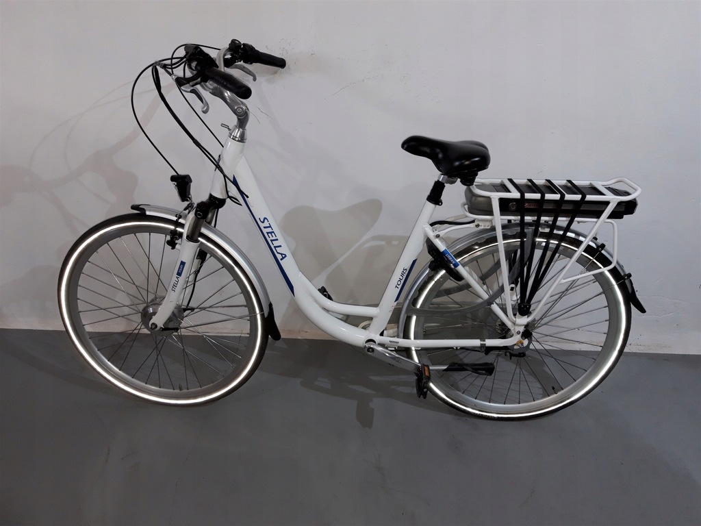 Rower elektryczny Stella TOURS 36V biały Piękny! 12451192352