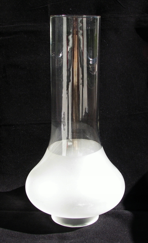 Komin / klosz do lampy naftowej * WIELKI 32,5cm