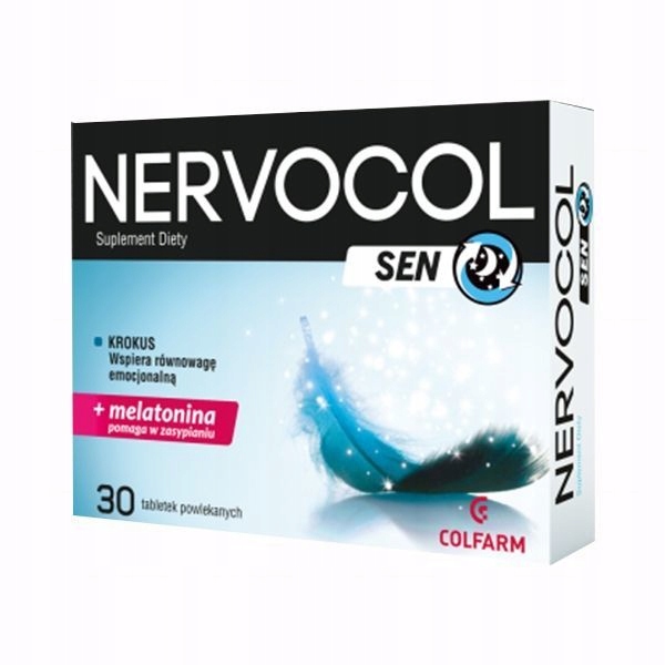 Nervocol SEN 30 tabl. dobry sen ZASYPIANIE bezsenność