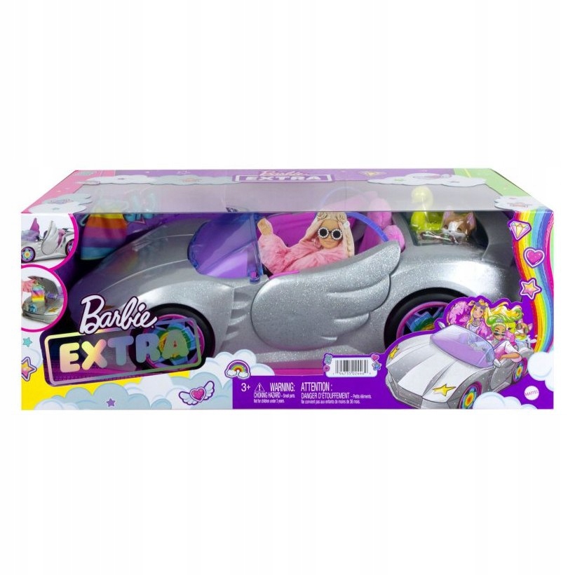 Barbie Extra Kabriolet Gwiazd+ akcesoria