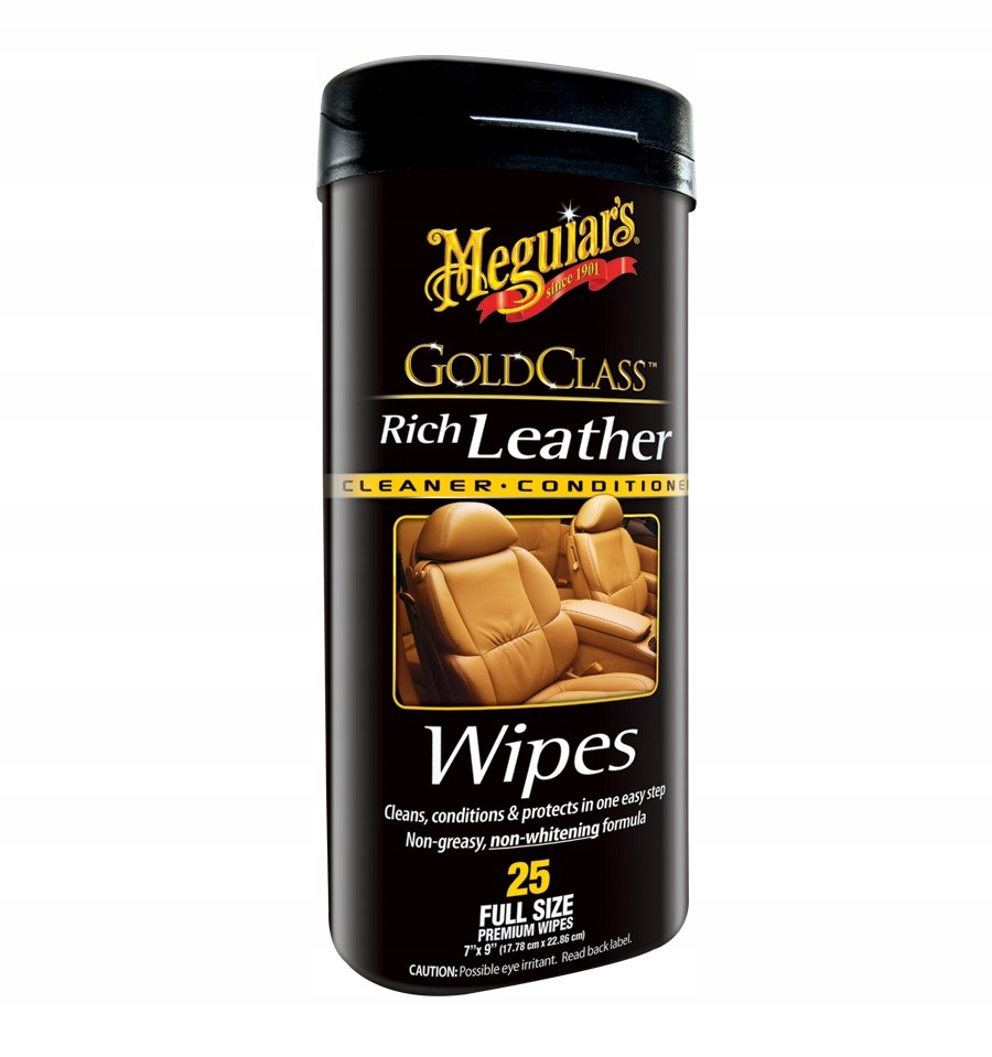 MEGUIAR'S Gold Class Rich Leather Wipes