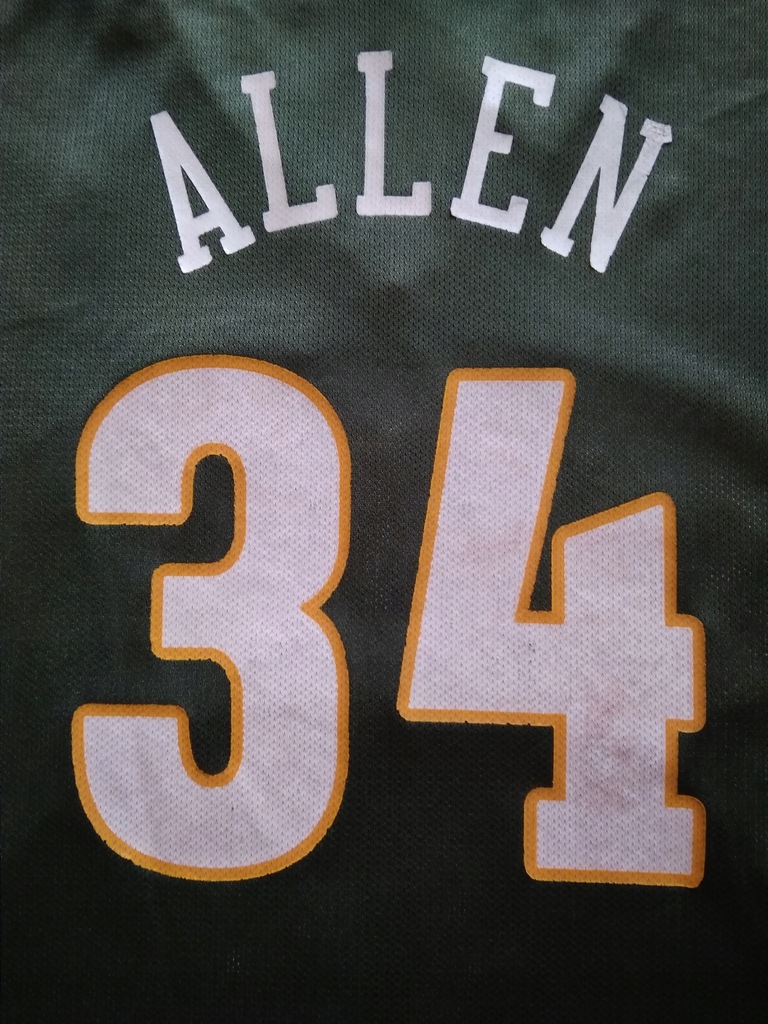 KOSZULKA NBA REEBOK SEATTLE R. ALLEN 34 ROZM. XL.