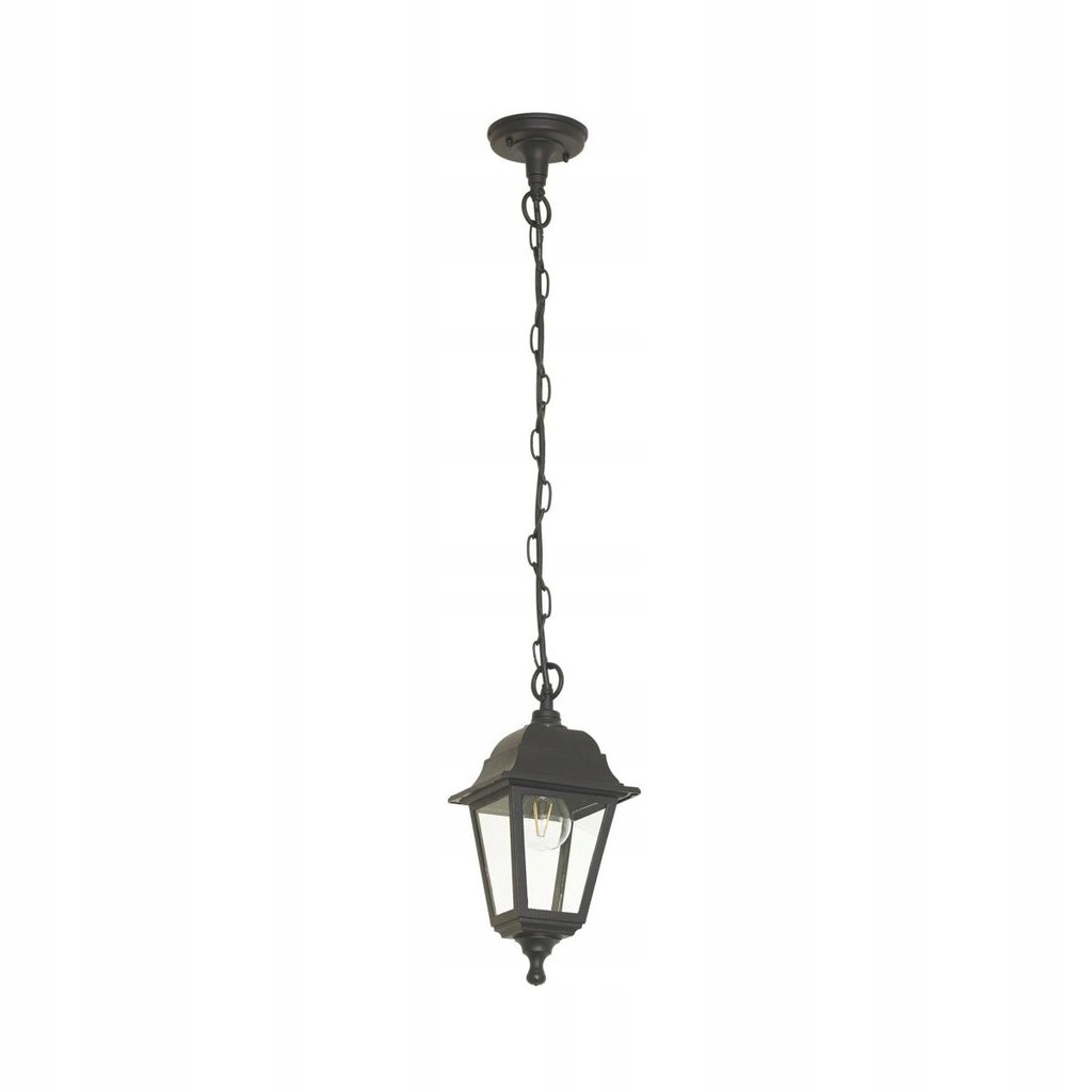 Lampa ogrodowa wisząca SIMA IP44 czarna E27