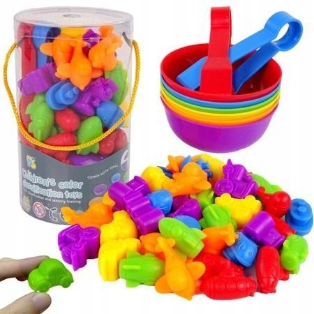 ZESTAW XXL DO NAUKI LICZENIA KOLORÓW, MAKSIK