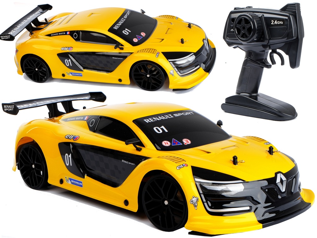 RENAULT RS - AUTO DRIFT samochód RC 30km 46cm 1:10