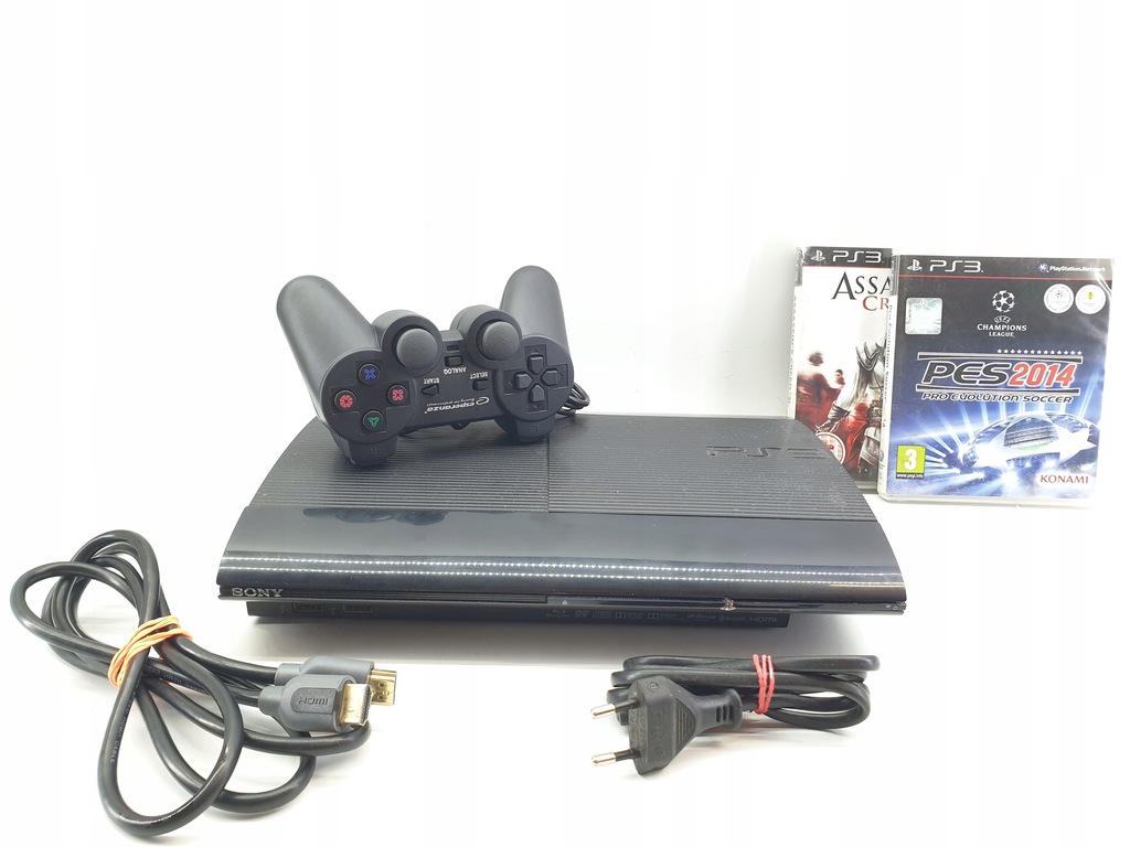Konsola Sony Playstation 3 Super Slim ( CECH-4304A ) + PAD + 2 GRY