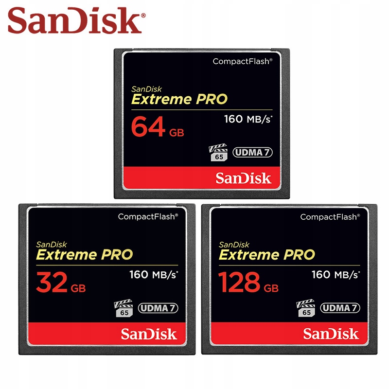 128 GB Sandisk Extreme PRO CompactFlash 160 MB/s k