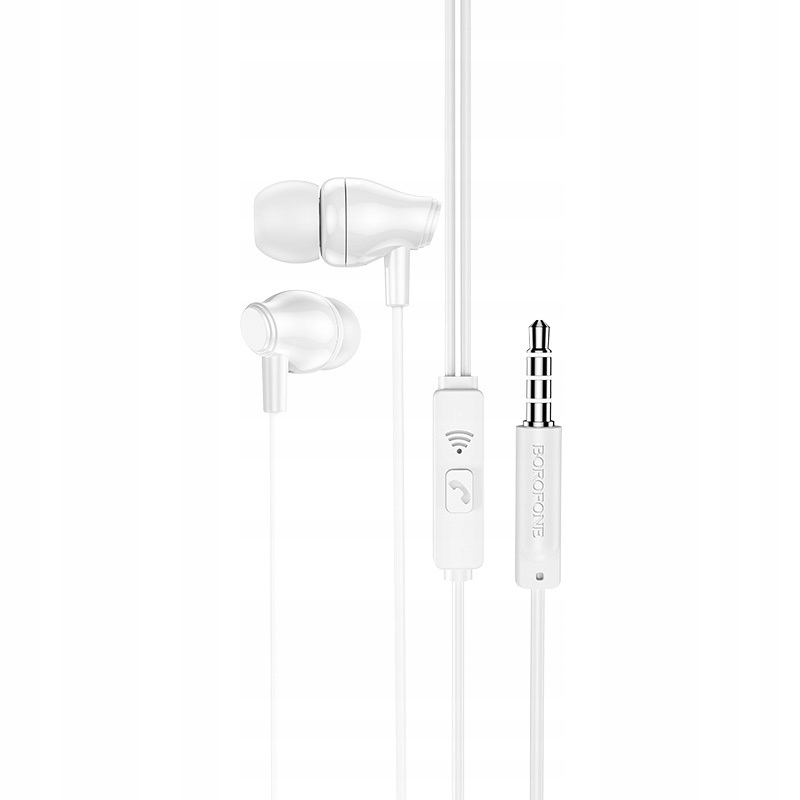 Borofone Słuchawki BM61 Wanderer z mikrofonem białe