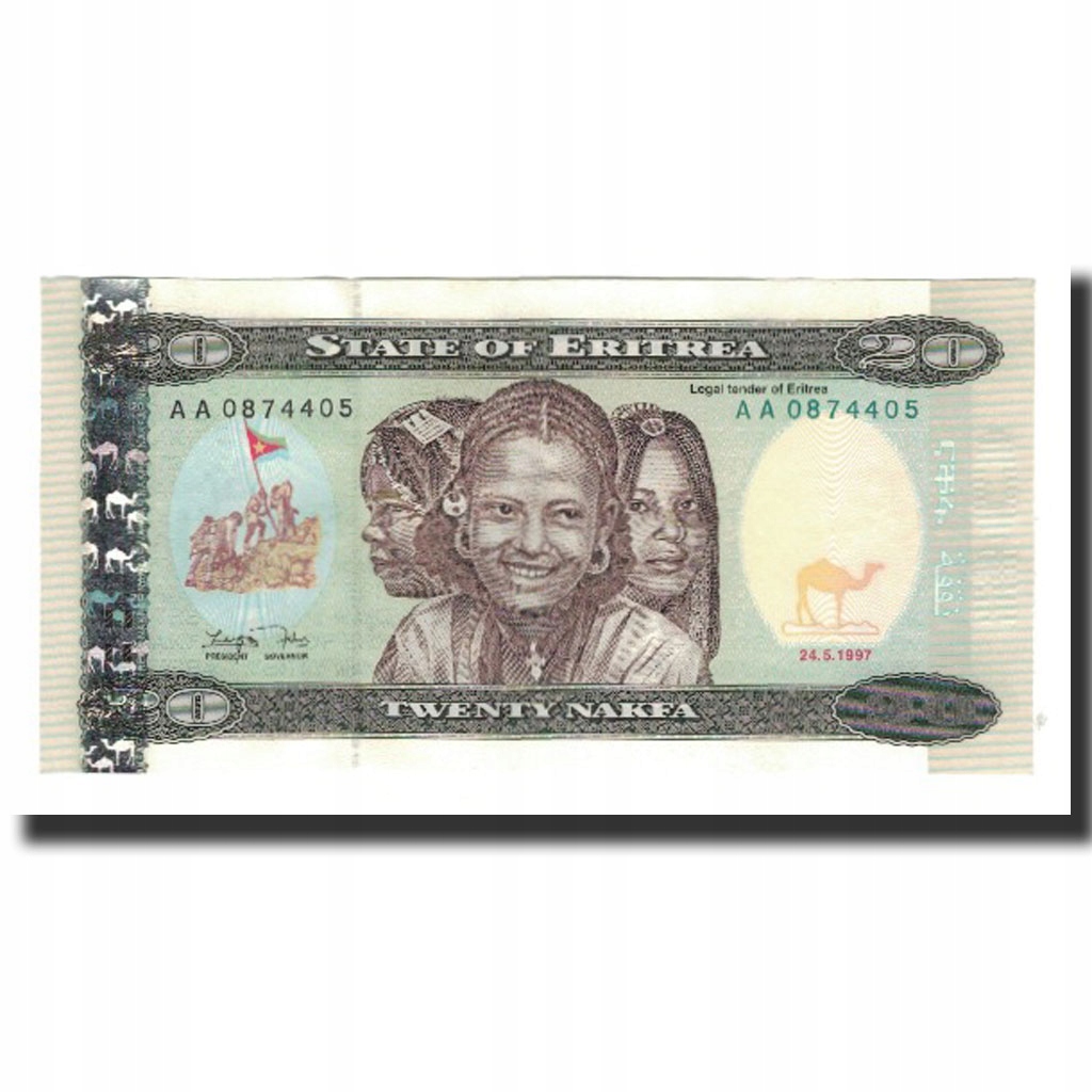 Banknot, Erytrea, 20 Nakfa, 1997-05-24, KM:4, UNC(