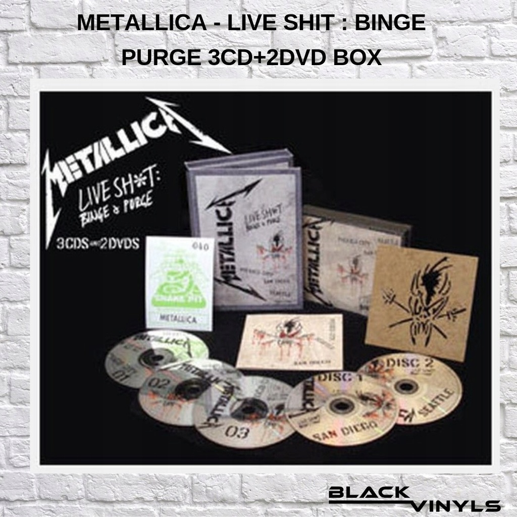 METALLICA LIVE SHIT BINGE PURGE 3CD+2DVD BOX DELUX 7804998869 oficjalne archiwum Allegro